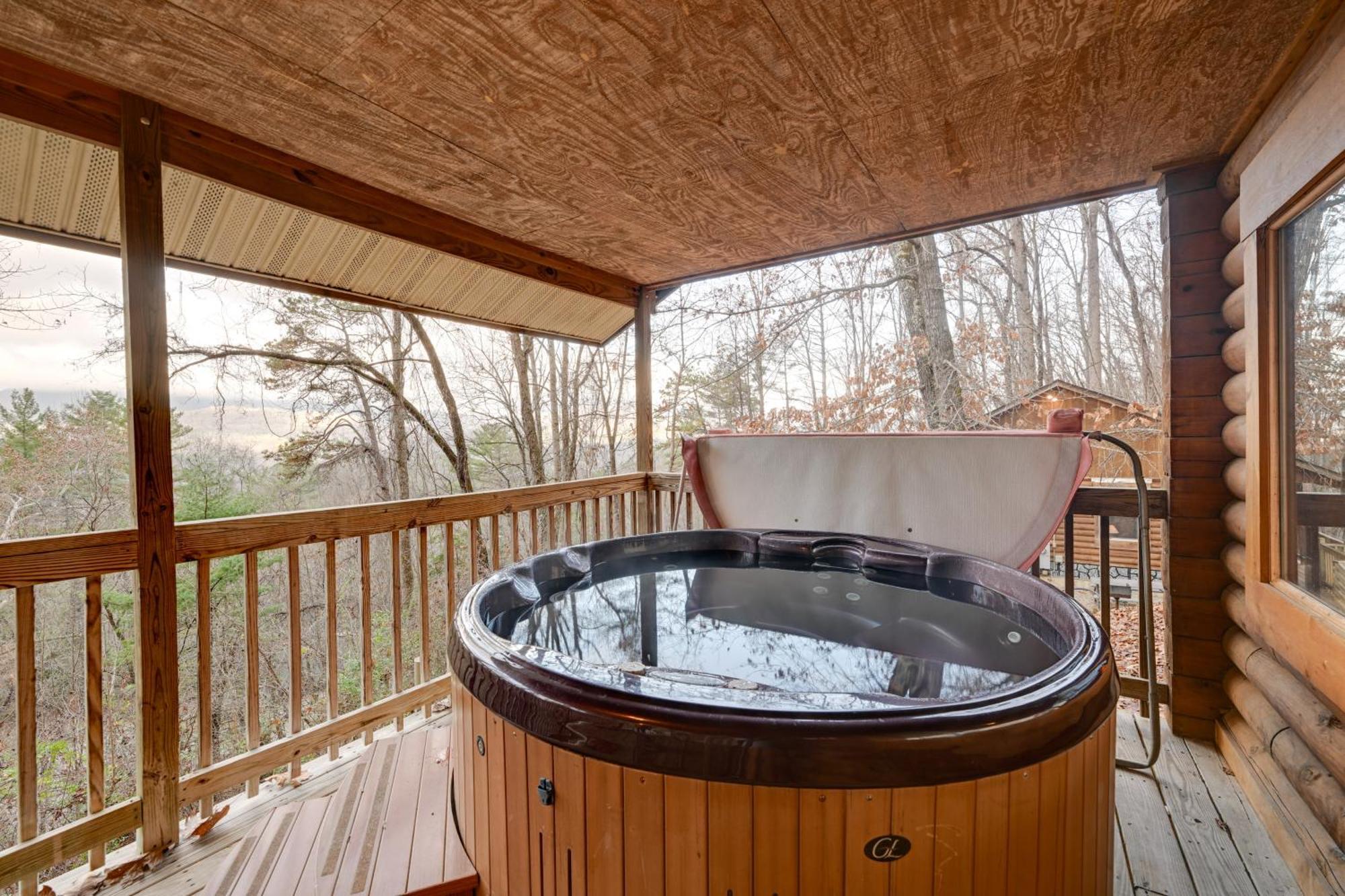 Cozy Deer Glen Cabin With Private Hot Tub And Porch! Bryson City Εξωτερικό φωτογραφία